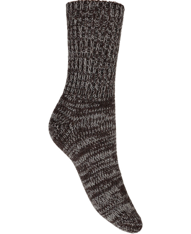 Moshi Moshi Mind boyfriend socks Brown melange