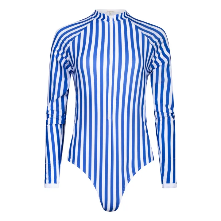 Juillet Juillet Maillot de Bain Anti-UV Matière Recyclée Rayé - Collection Femme | Bleu