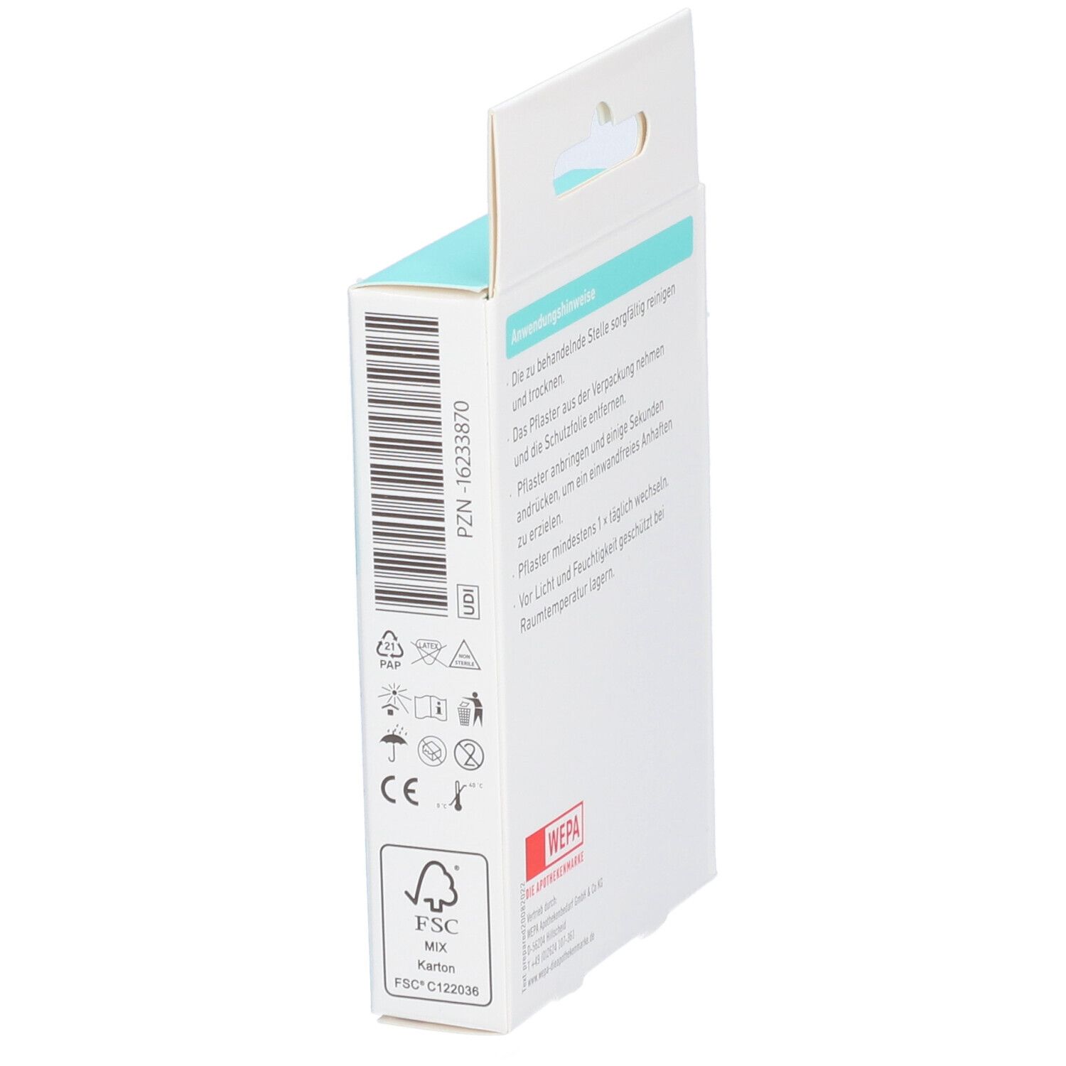 WEPA Pflaster Strips sensitiv 3 Größen