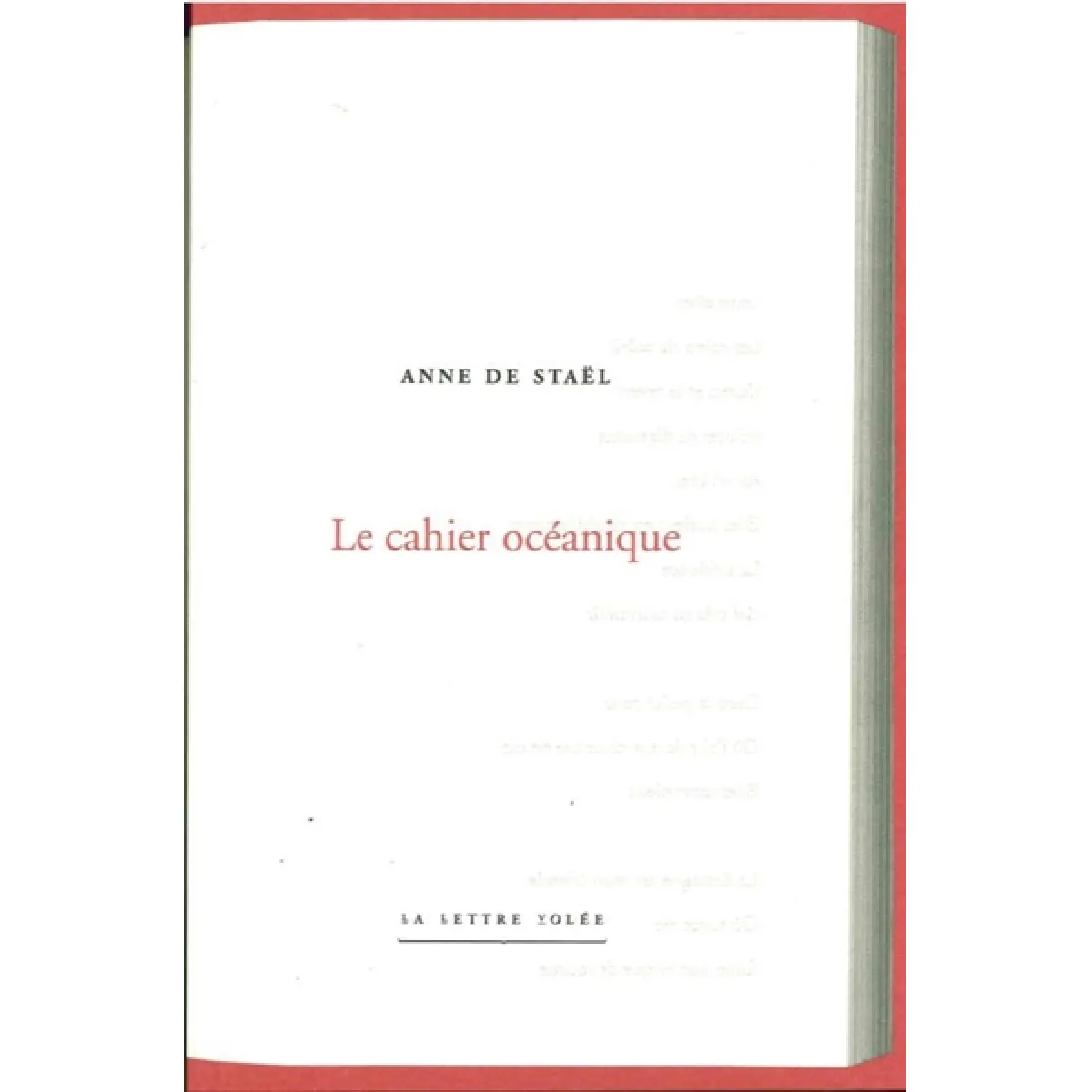 Le cahier océanique · Occasion