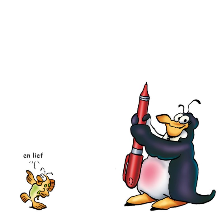 Doodles | Vaderdagkaart | pinguin