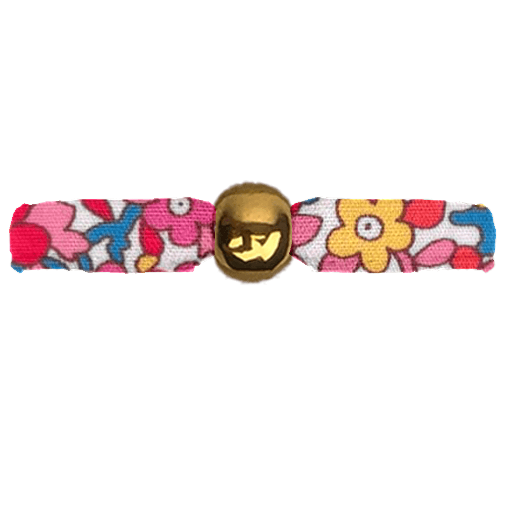 Bracelet Tissu Lisa Cocktail De Fleurs