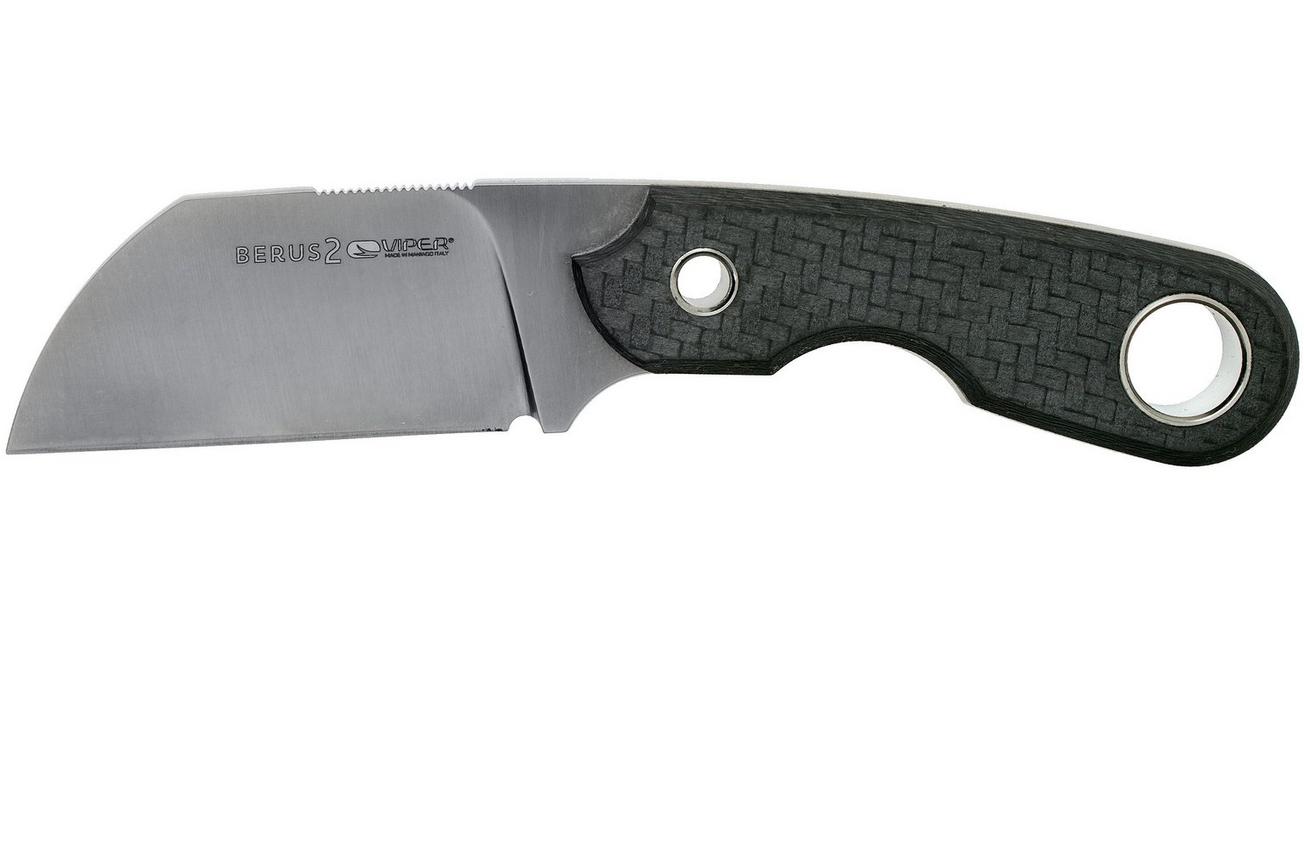 Viper Berus 2 VT4014FC M390 Satin, Carbon Fiber vaststaand mes, Rumici design