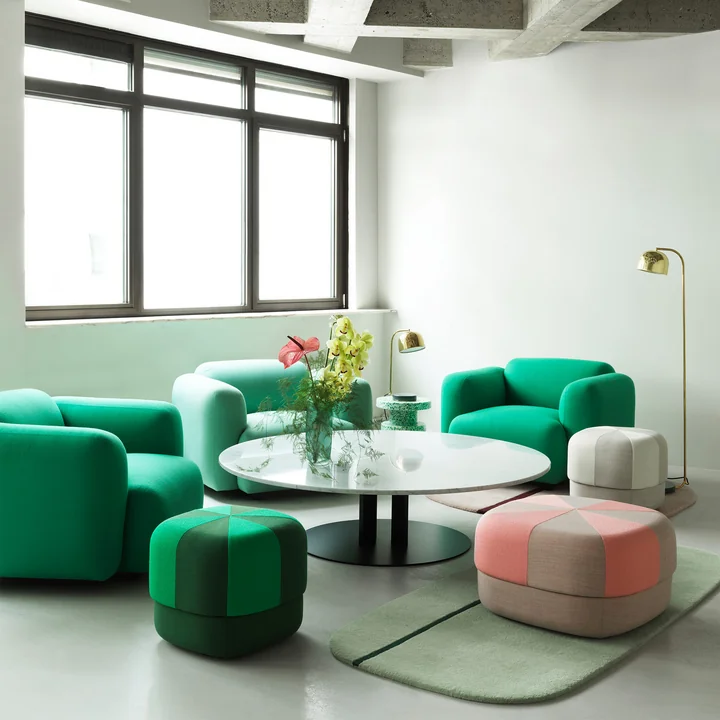 Normann Copenhagen - Circus Pouf gross, Blush Velour