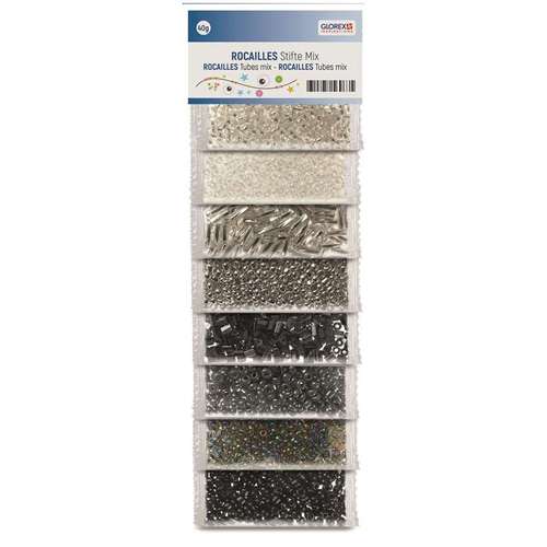 GLOREX Rocailles Glasperlen Mix