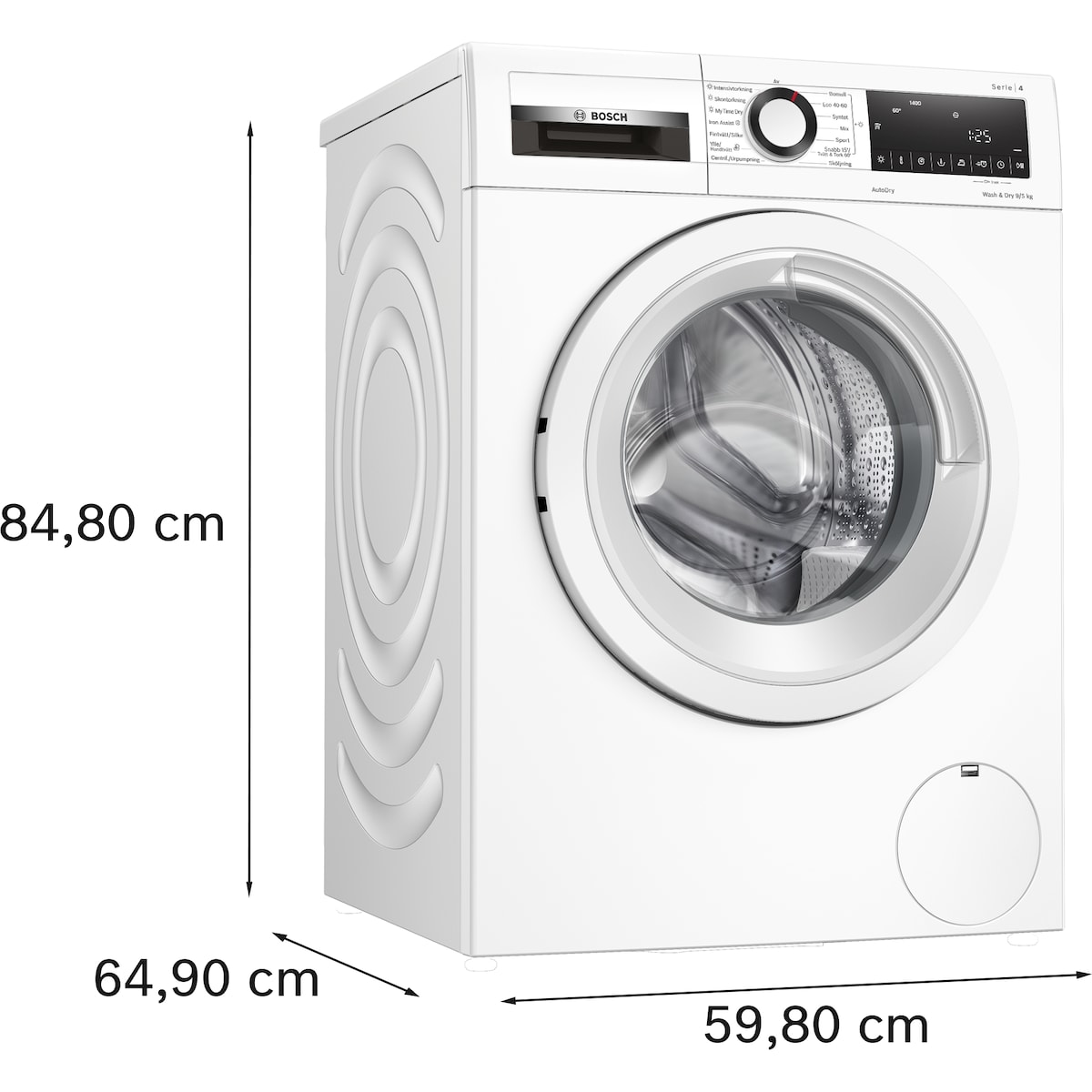Bosch WNA144VLSN Kombinert vask og tørk