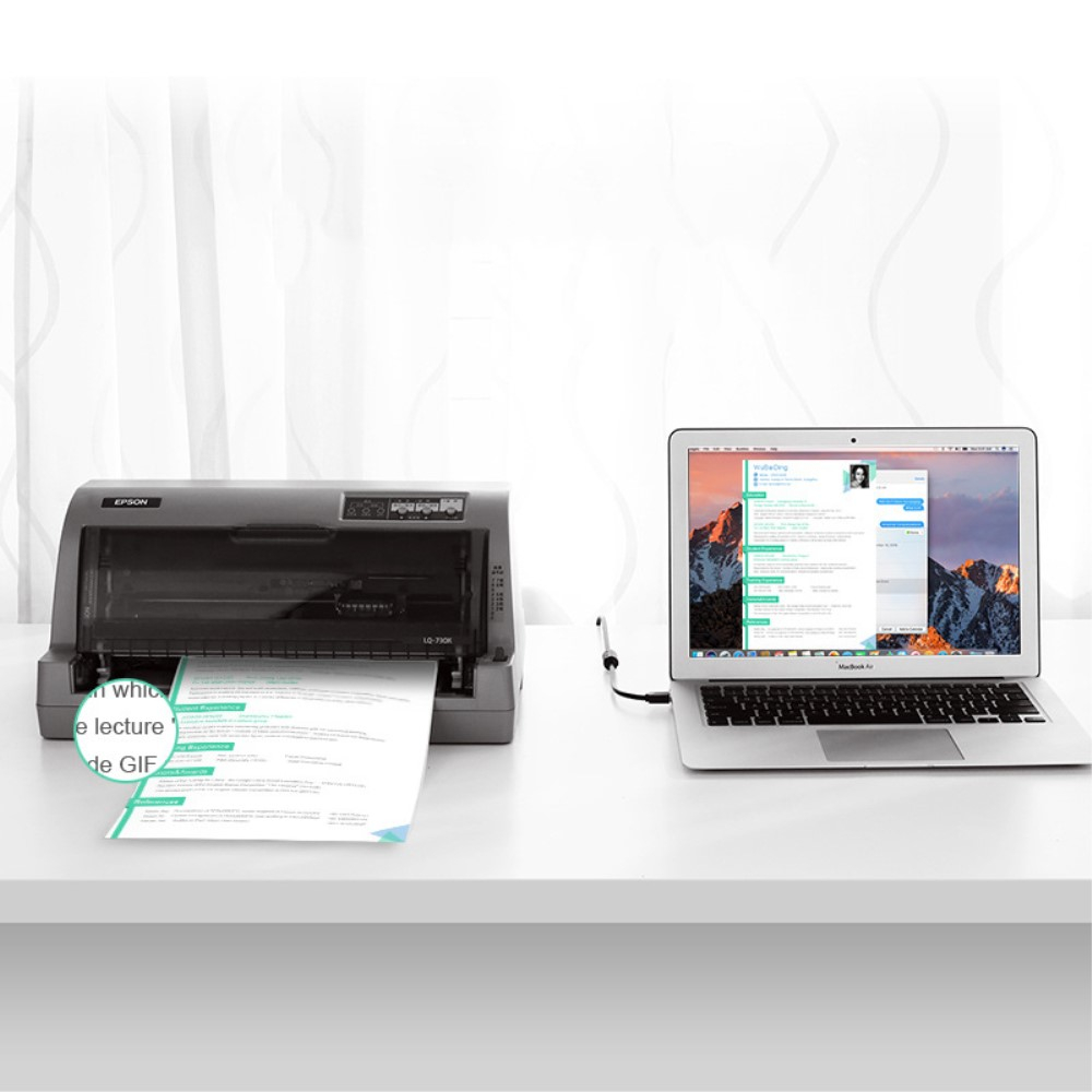 (1m) USB A auf USB B Kabel für Drucker / Scanner / Festplatten (480Mbit/s) - Schwarz