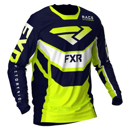 Maillot cross FXR PODIUM NAVY/HI VIS/WHITE 2021 - Bleu / Jaune