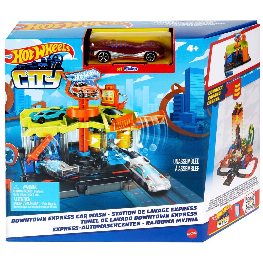 Hot Wheels City Downtown Express Autowaschanlage Spielset
