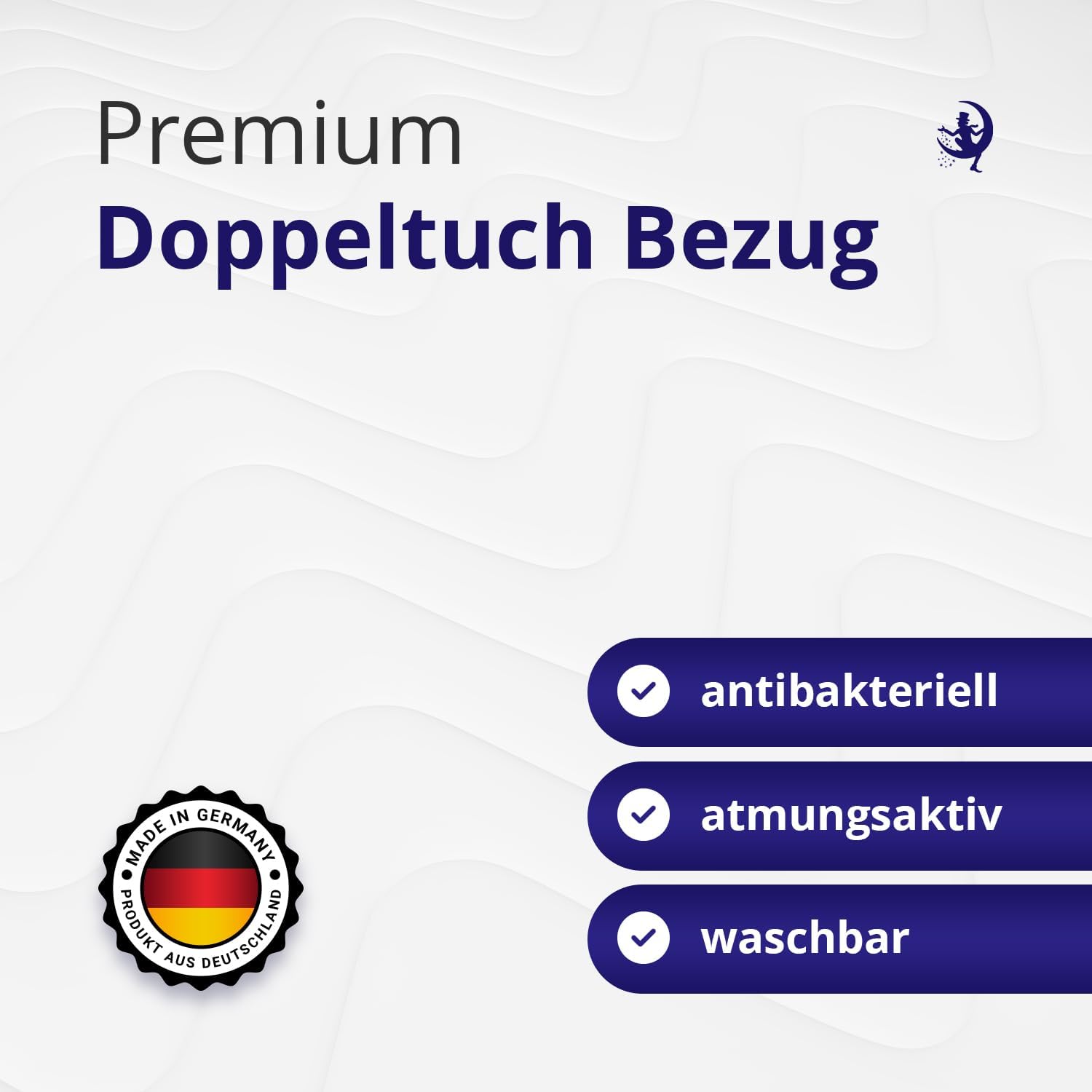 Mister Sandman Matratze Höhe 24 cm 7-Zonen Orthopädische Federkernmatratze Öko-Tex Zertifiziert Taschenfederkernmatratze mit Kaltschaum Schicht Härtegrad H3 / H4, Weiß (120x200)