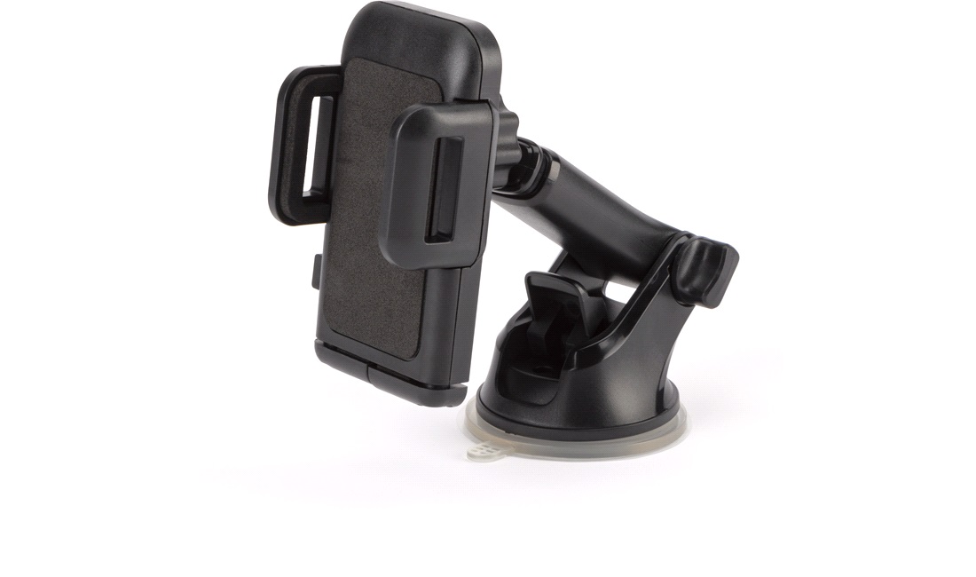 Mobilholder med arm og sugekop