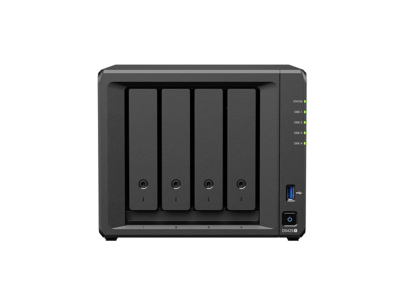 Synology NAS DiskStation DS425  4-bay HDD 16 TB Ihr zentraler Hub für Speicherung, Synchronisierung und nahtlose Zusammenarbeit