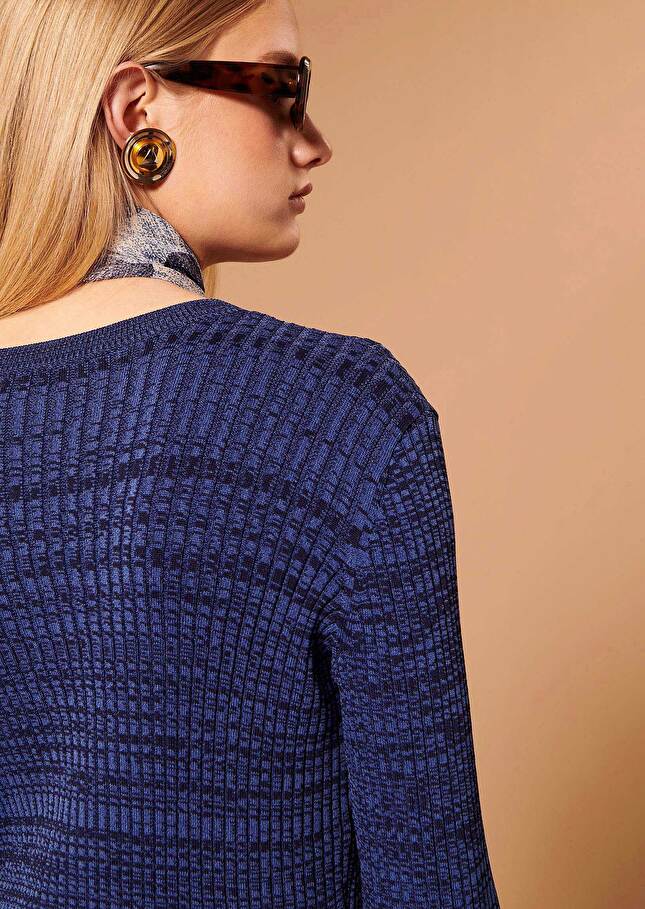 Robe Raliebleu chiné côtelée