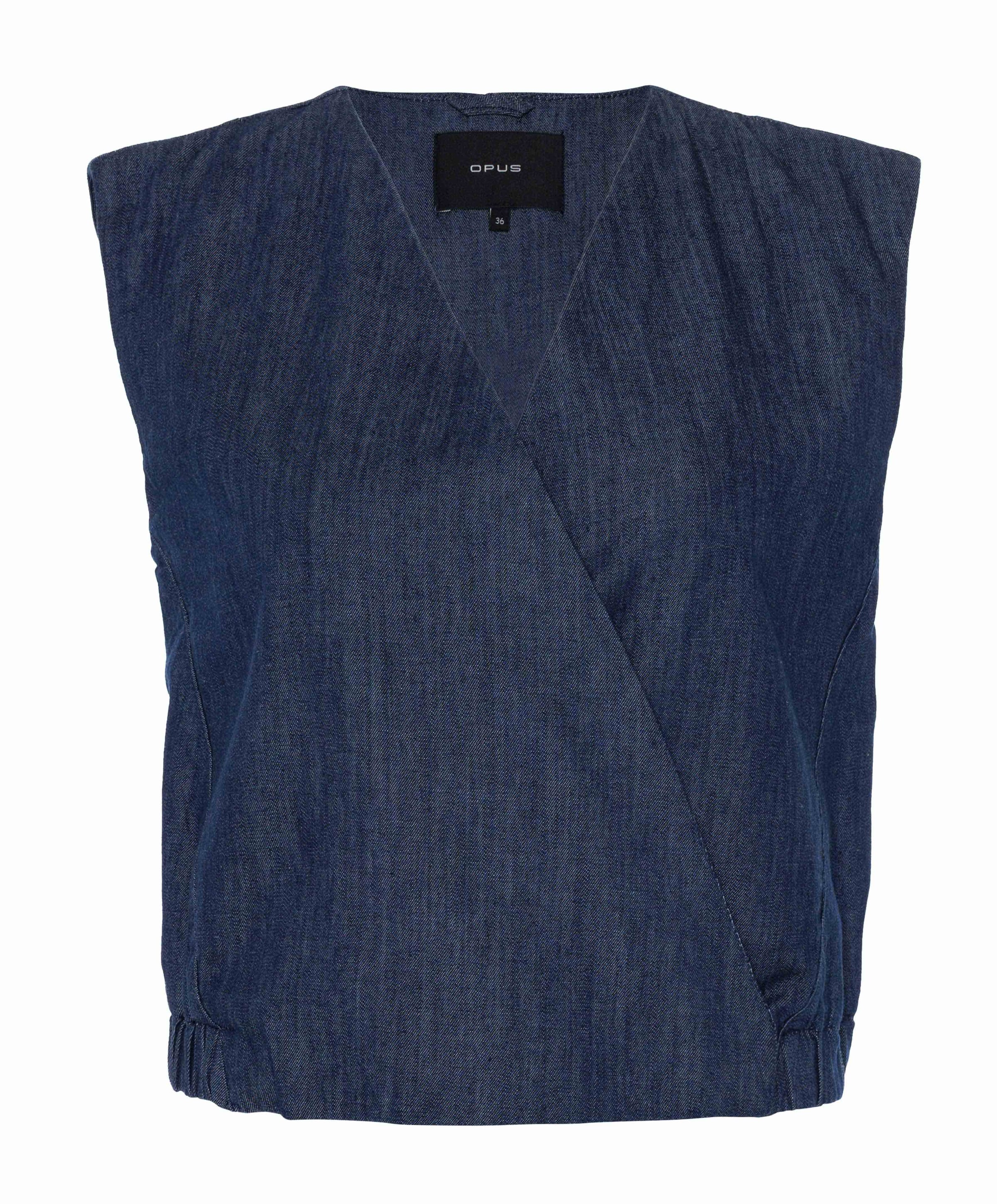 OPUS Dames gilet blauw