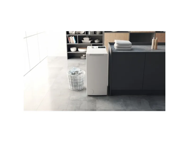 Bauknecht WTL 56313 C - Vaskemaskine - bredde: 40 cm - dybde: 60 cm - højde: 90 cm - topbetjening - 6 kg - 1151 rpm
