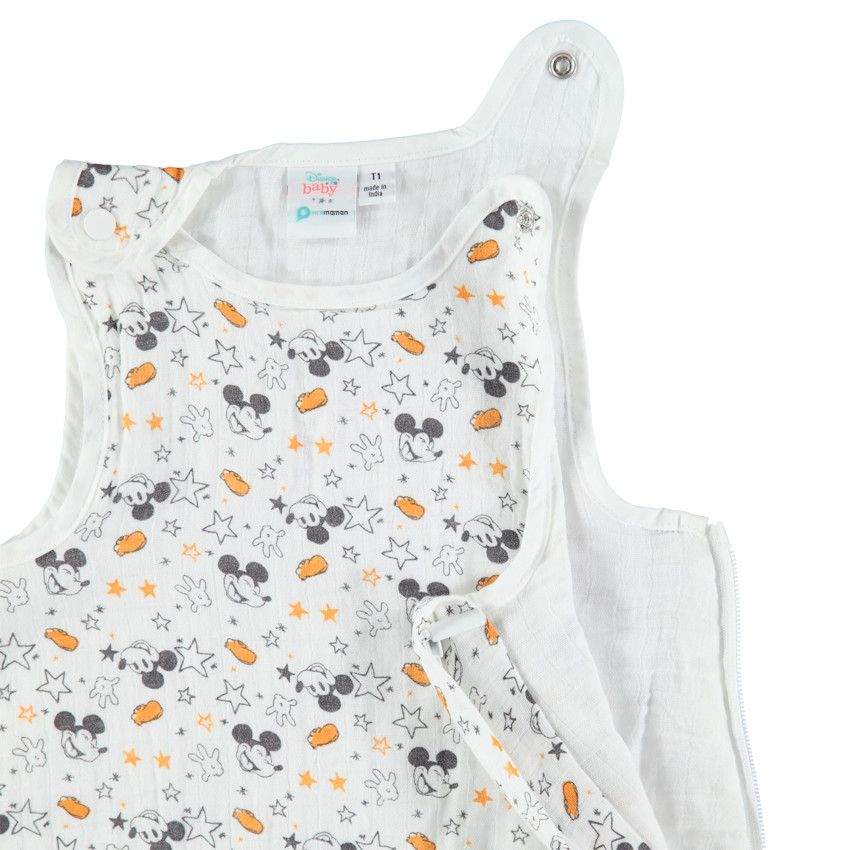 Turbulette sans manches imprimée Mickey Disney - Ecru
