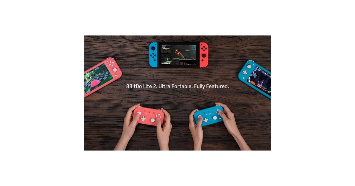 8BitDoLite 2 Pink gamepad  (Pink, Android, Switch, Raspberry Pi)