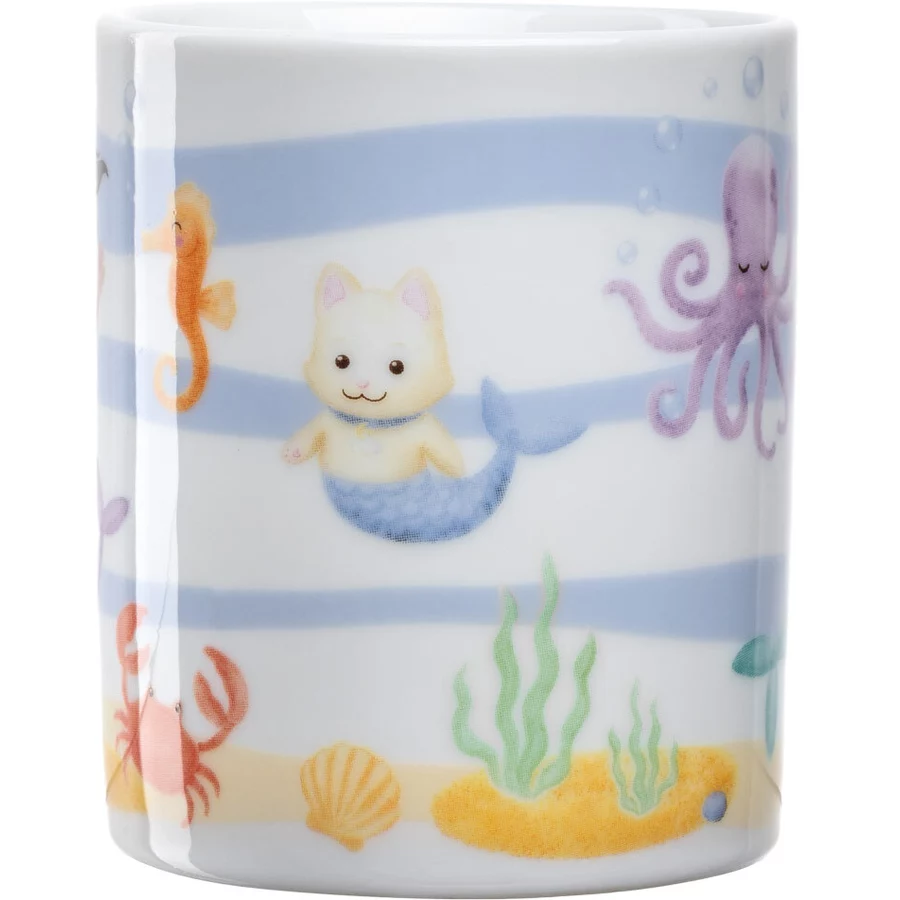 Leonardo Kindergeschirr Set mit Besteck BAMBINI AVVENTURA hellblau