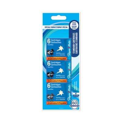 Papermate - 60 cartouches d'encre pour stylo plume - bleu