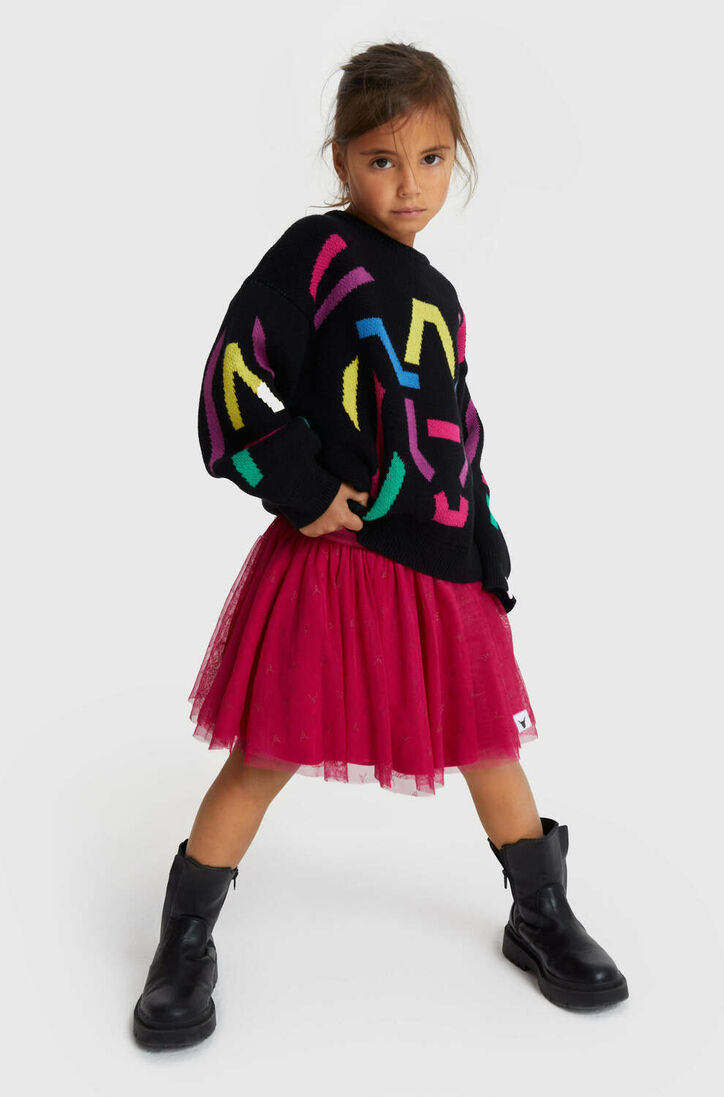 ALIX MINI zwarte alix mini trui knitted multicolour jumper