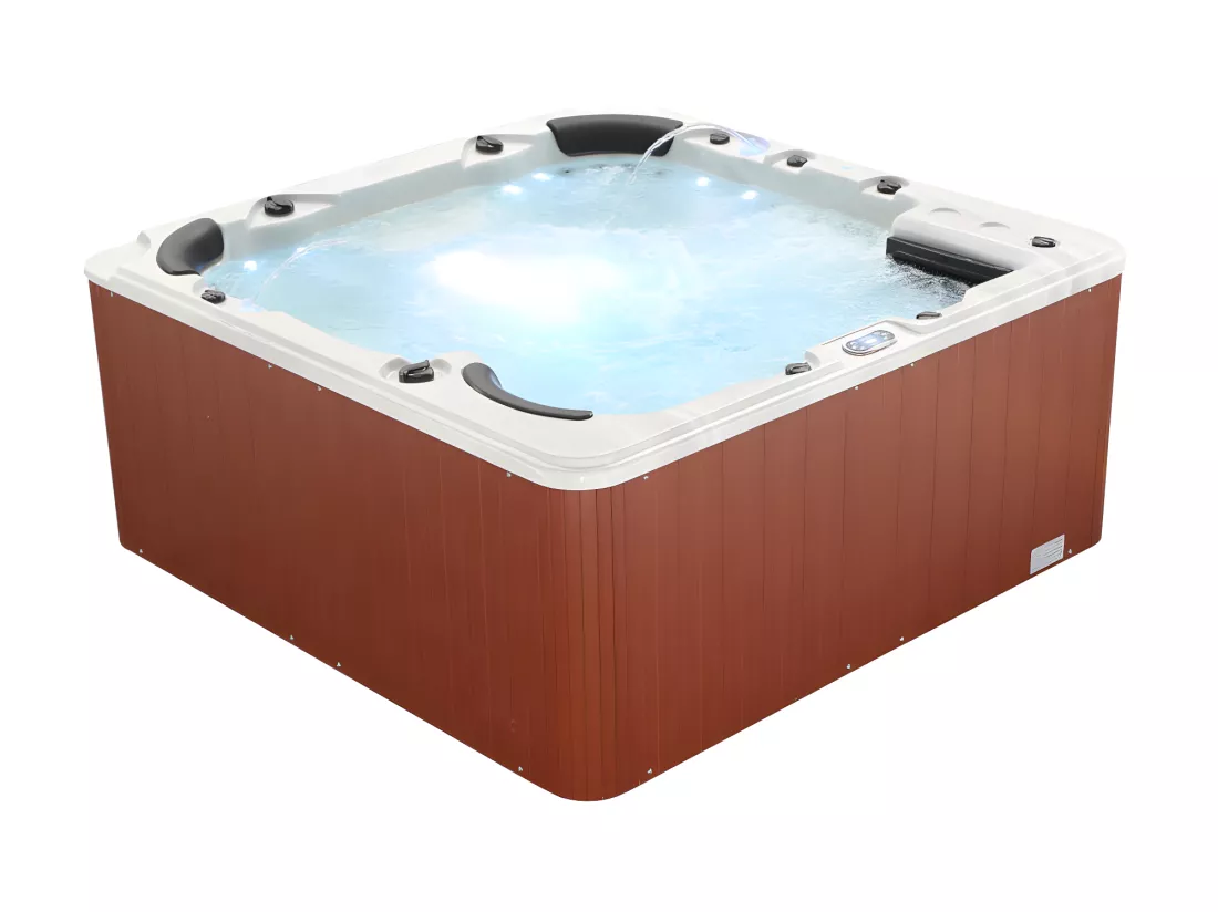 SPA 6 places blanc avec accessoires - Gamme prestige ULYSSE IV - 132 jets - l220 x L220 x H97 cm - Système Balboa