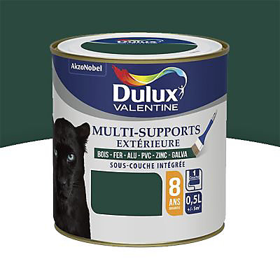 Peinture extérieure multi supports e garantie 8 ans Dulux Valentine satin vert pays basque 0,5L