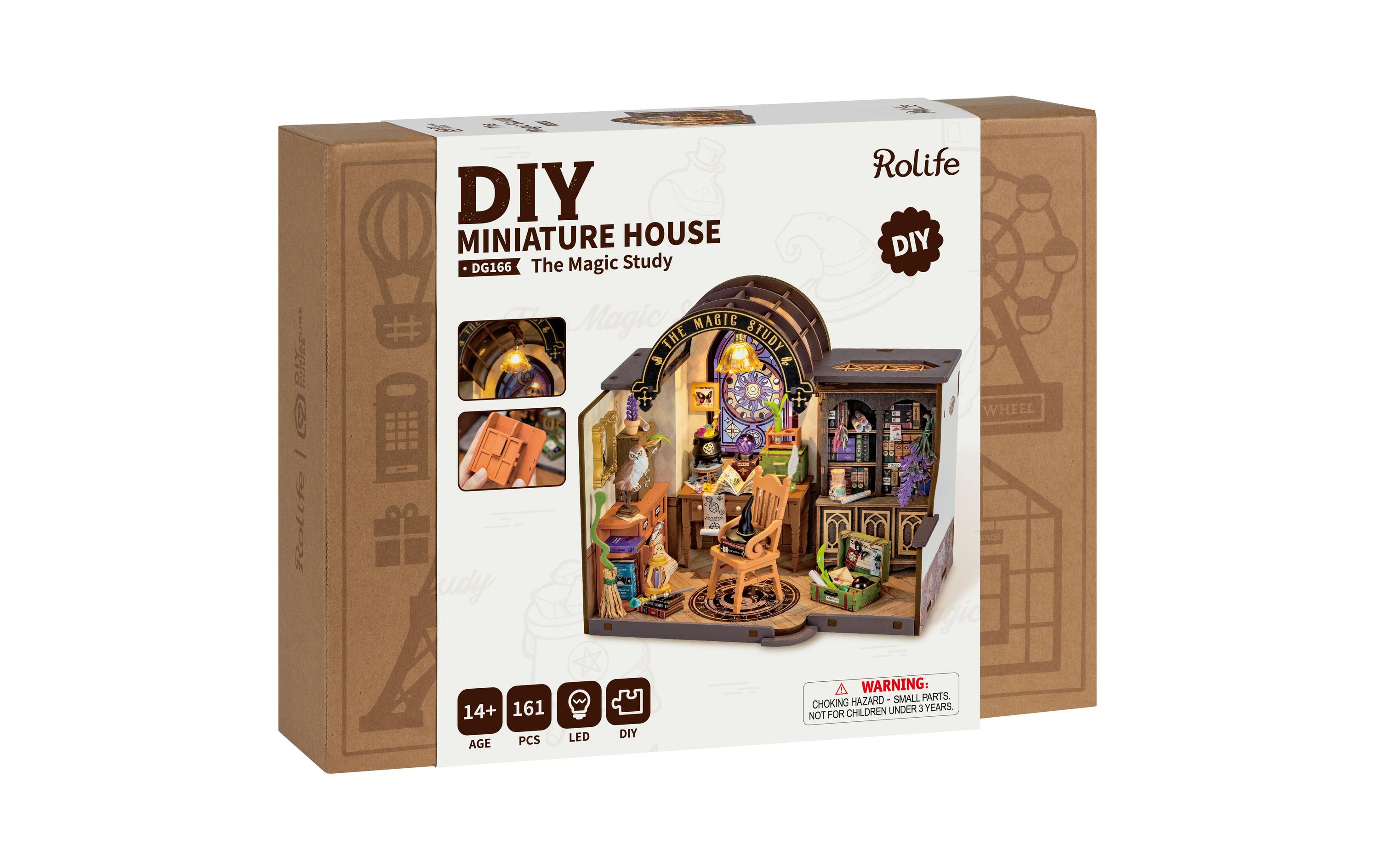 Bausatz The Magic Study 267-teilig3D-Puzzle aus lasergeschnittenen Holzteilen