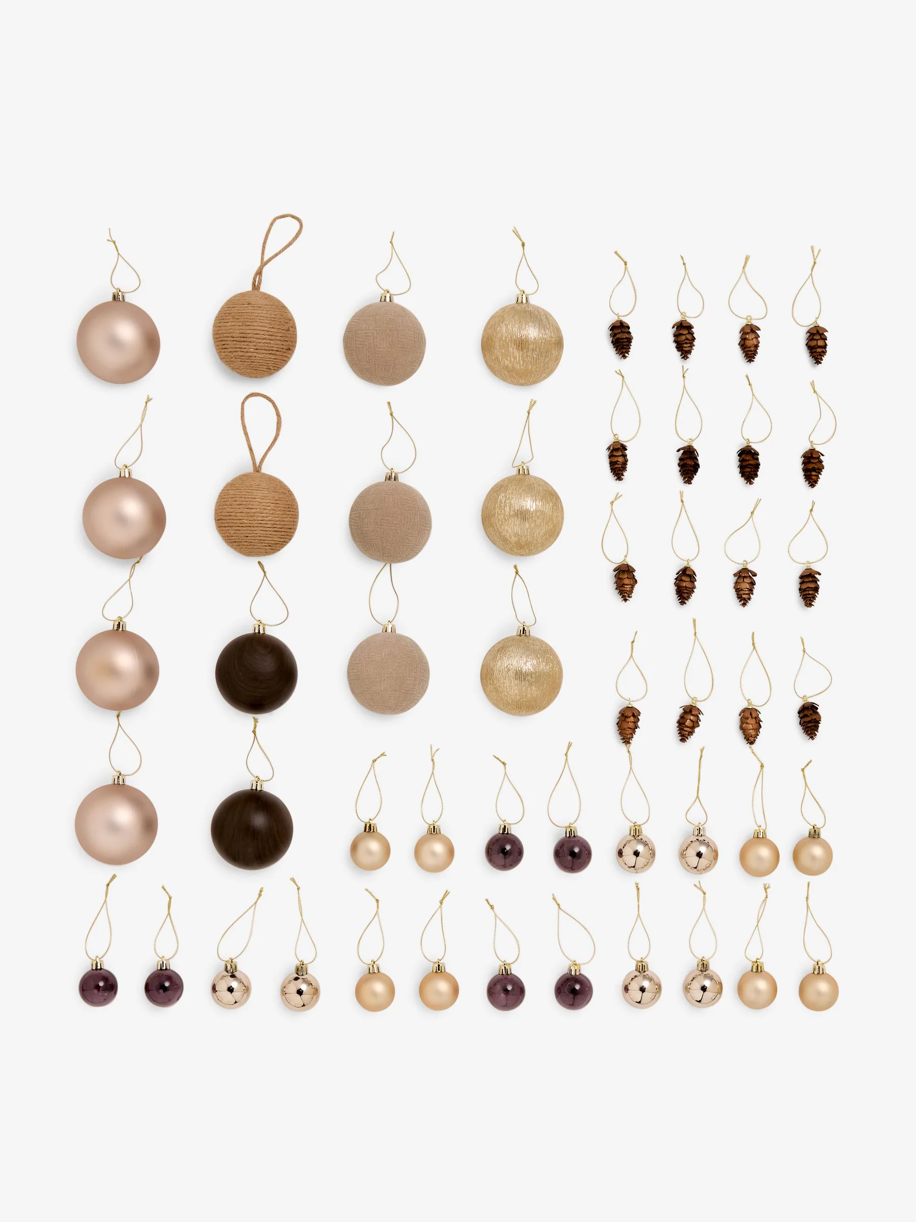 Set van 50 onbreekbare kerstballen