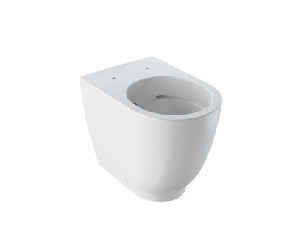 Geberit Acanto Rimfree diepspoel verhoogd staand toilet wit