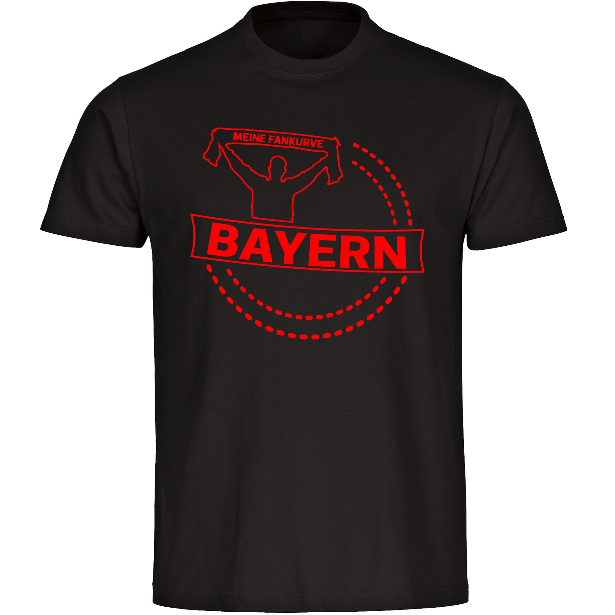 multifanshop® Kinder T-Shirt - Bayern - Meine Fankurve - Druck rot