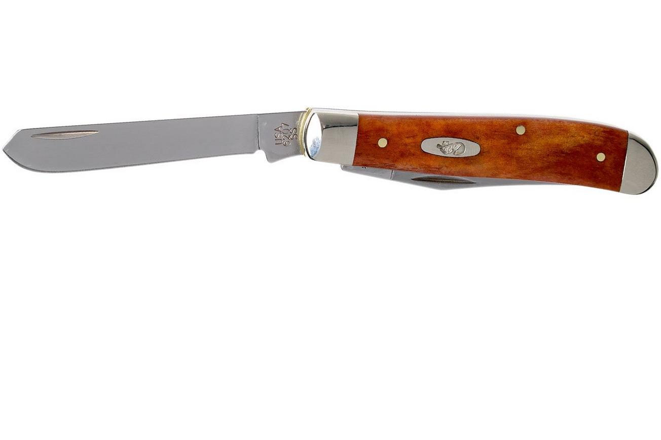 Case Mini Trapper Smooth Chestnut Bone, 28700, 6207 SS zakmes