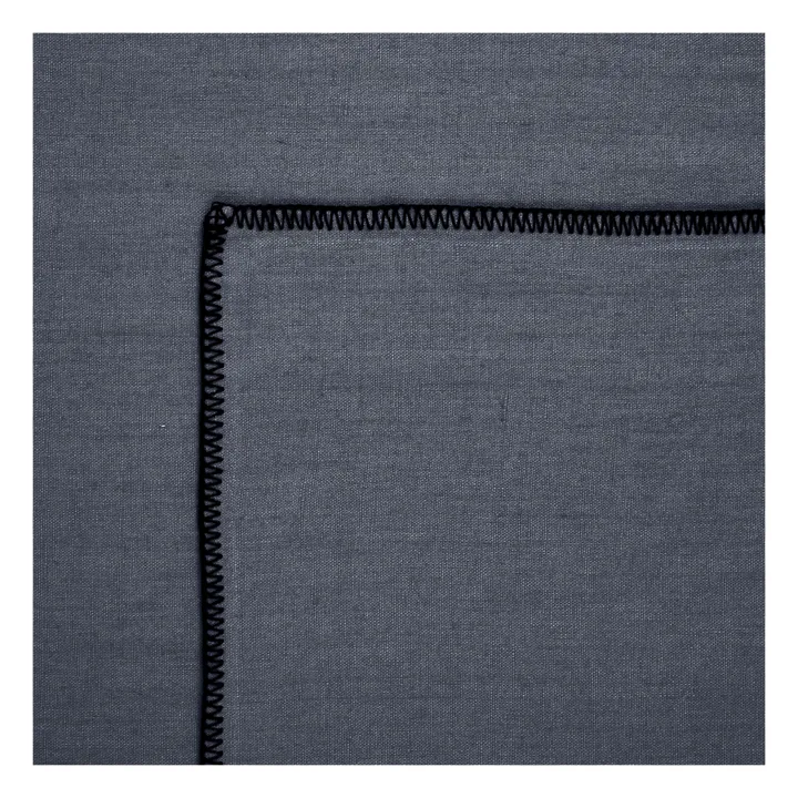 Communauté de biens Nappe en Lin lavé-surfilée | Bleu Tempête