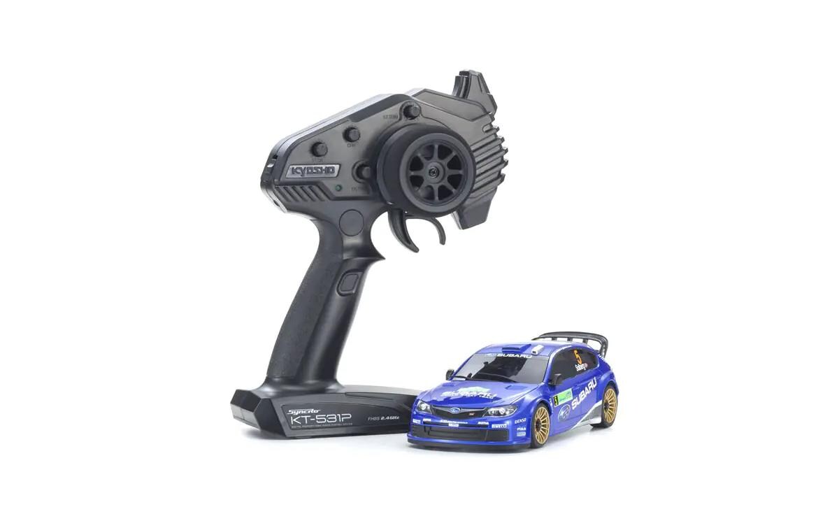 Mini-Z MA020 Subaru Impreza WRC 2008 Weiss, ARTR, 1:27<br>Mini-Z MA-020 4WD On-Road Modell im Readyset