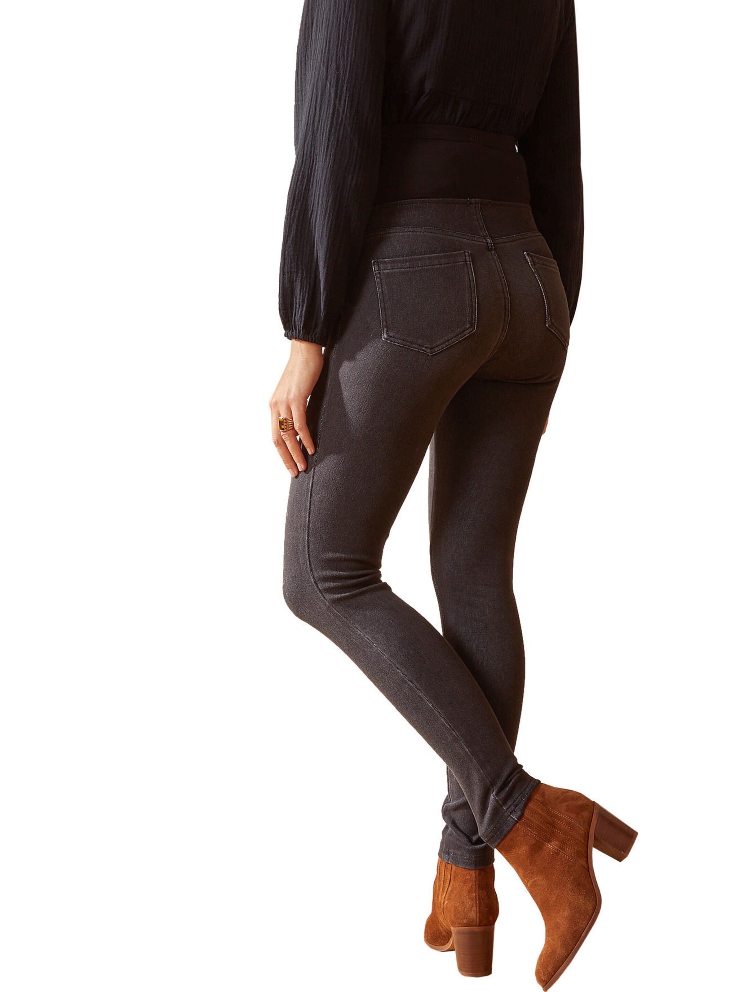 Vertbaudet Nahtlose Umstands-Jeggings grau