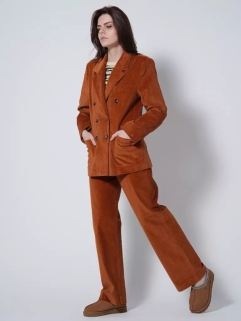 TOMMY HILFIGER Cord Blazer Relaxed Fit orange