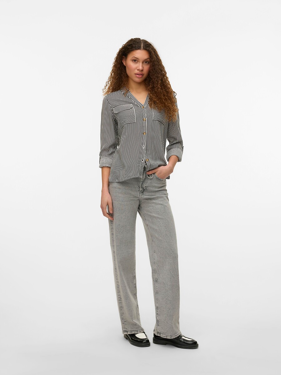 VERO MODA<br>Camisa listrada de manga comprida