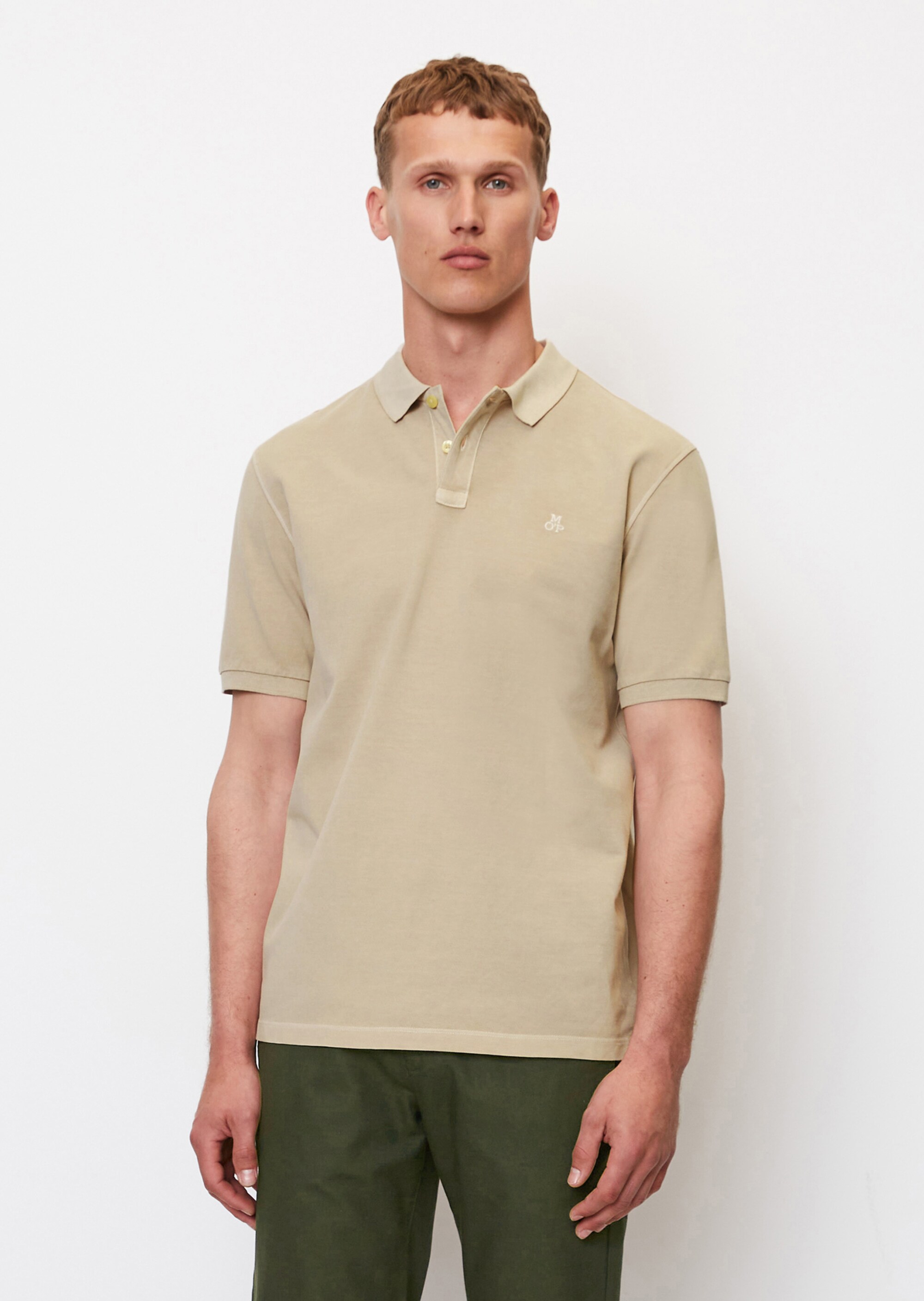 Kurzarm-Poloshirt Piqué regular aus Bio-Baumwolle