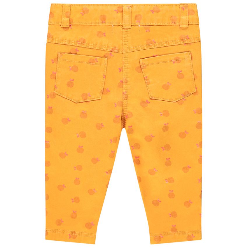 Pantalon imprimé pour bébé fille - Jaune