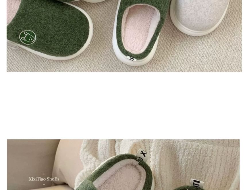 ZORI - Fleece pantoffels met borduursel voor thuis