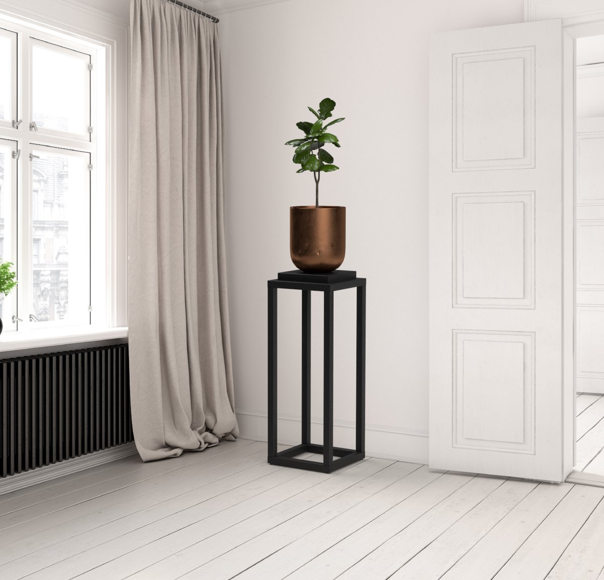 Ceasar Zuil Small Wit 80 cm hoog en 30 cm breed