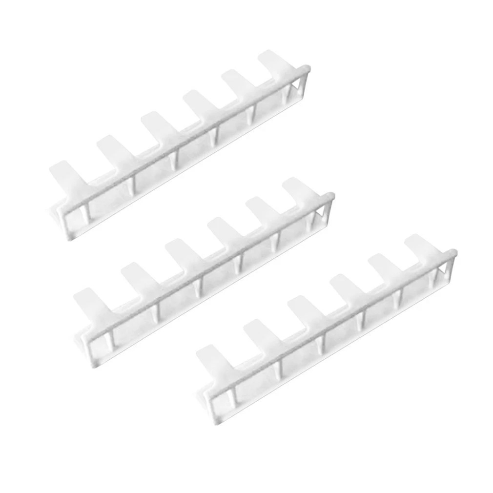 (18-tlg. Set) Schmuckhalter Wand Hänge Organizer für Ringe / Ohrringe / Halsketten - Weiss