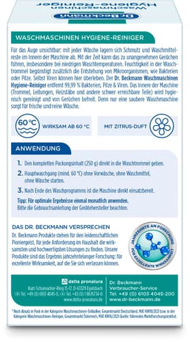 Dr. Beckmann Waschmaschinen Hygiene-Reiniger Biozidprodukt