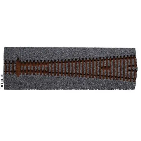 Tillig 86576 Gleisbettung ABW 9° hell Spur H0