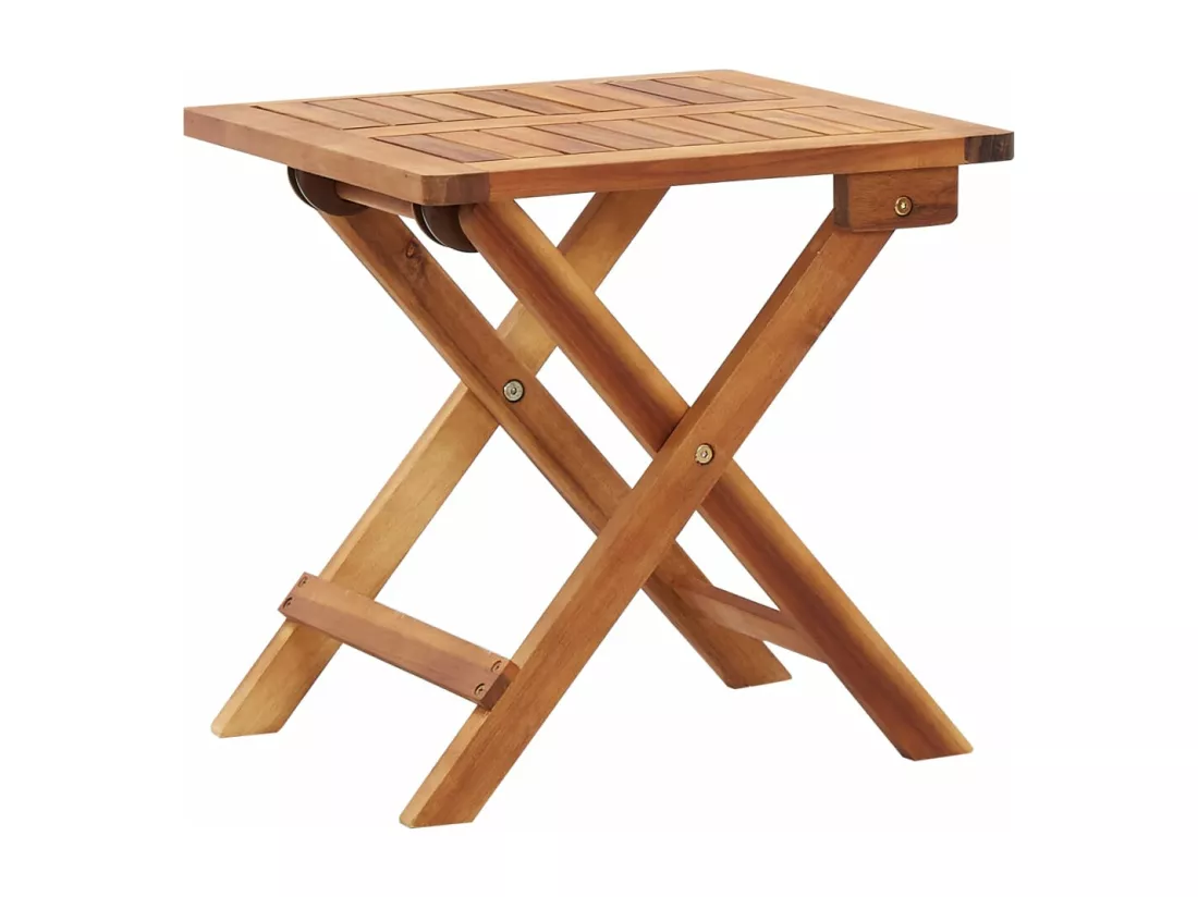 Table pliable de jardin 40x40x40 cm Bois d'acacia massif