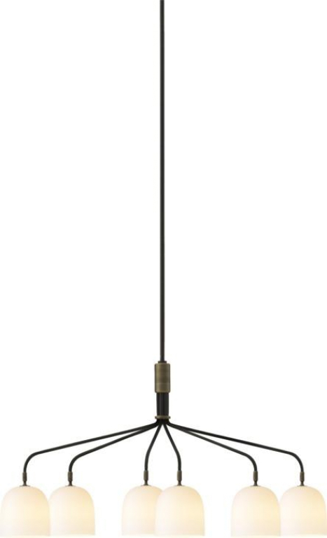 Gubi Howard kroonluchter 6 Ø16 gunmetal