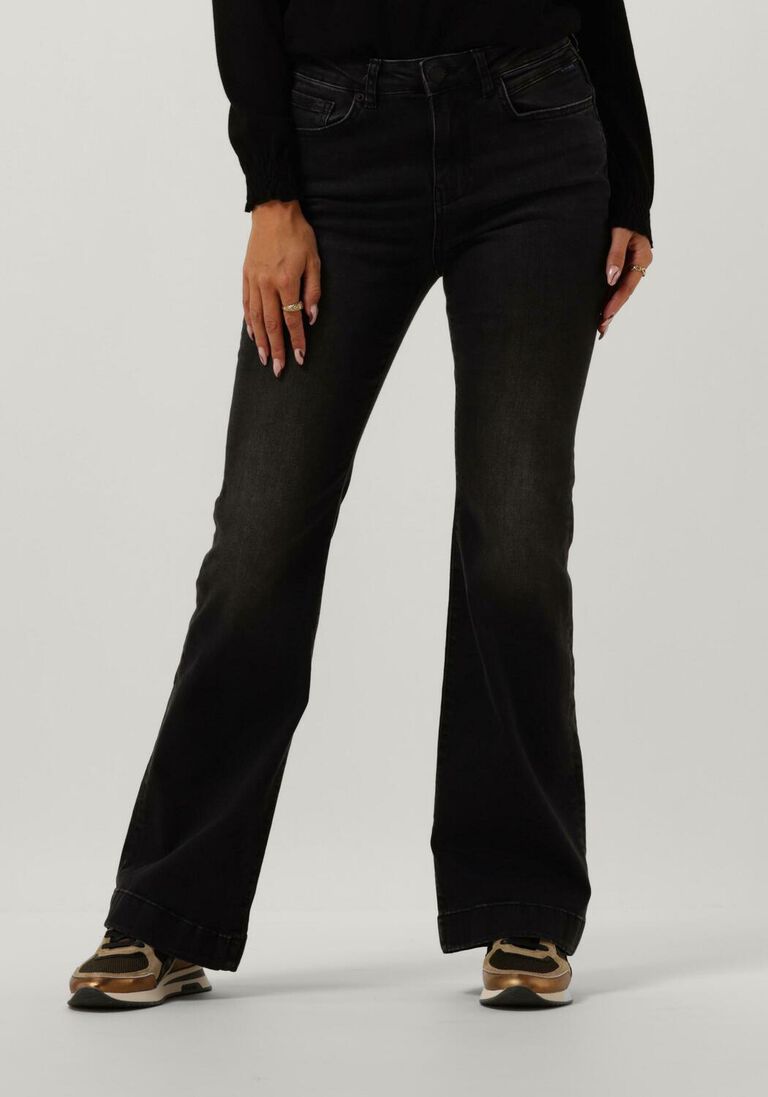 SUMMUM zwarte summum flared jeans juliet skinny flared jeans julia black black