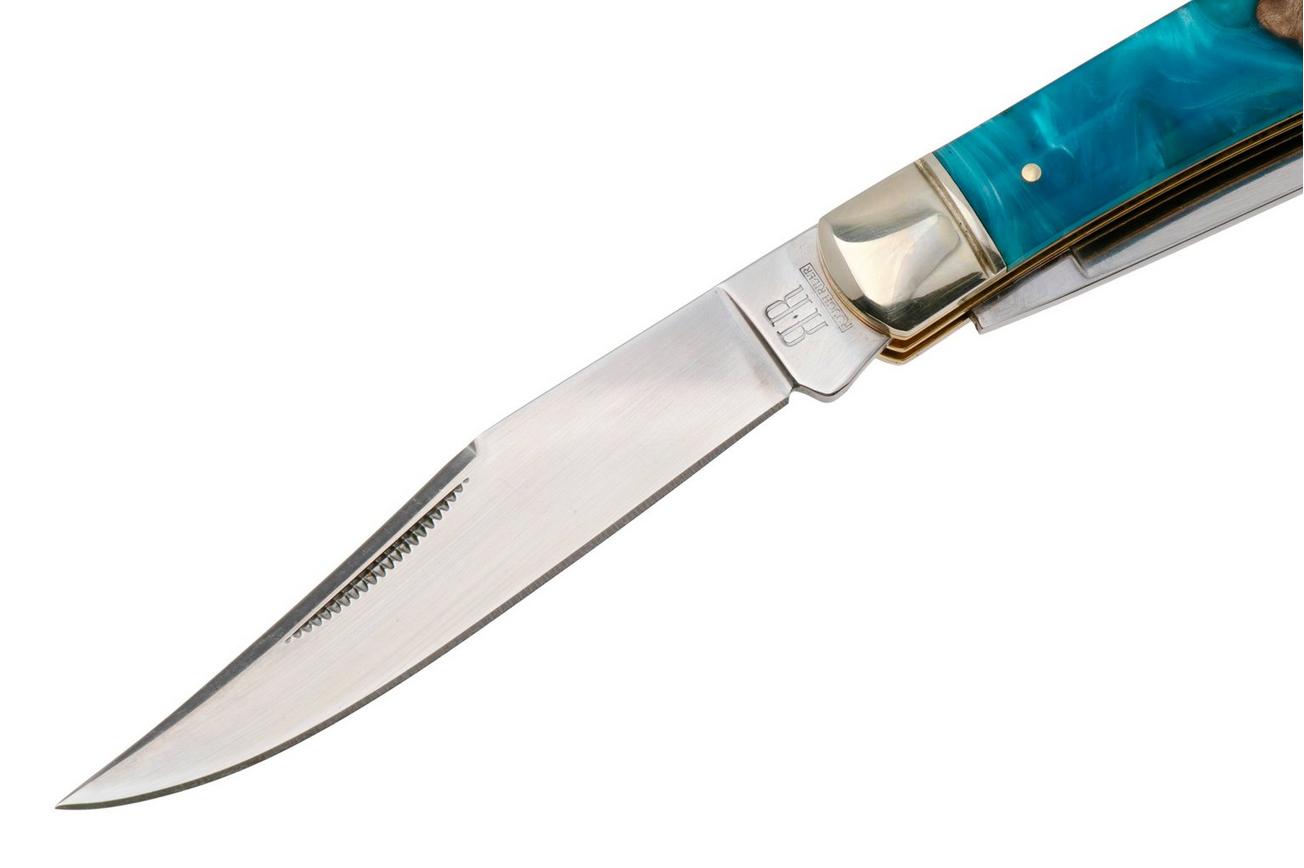 Rough Ryder Trapper RR2656, Satin 440, Pandora Swirl Wood Resin, zakmes
