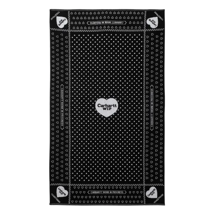 Carhartt WIP Serviette de plage Heart Bandana | Noir