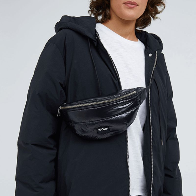 Sac banane 33 cm Black Glossy