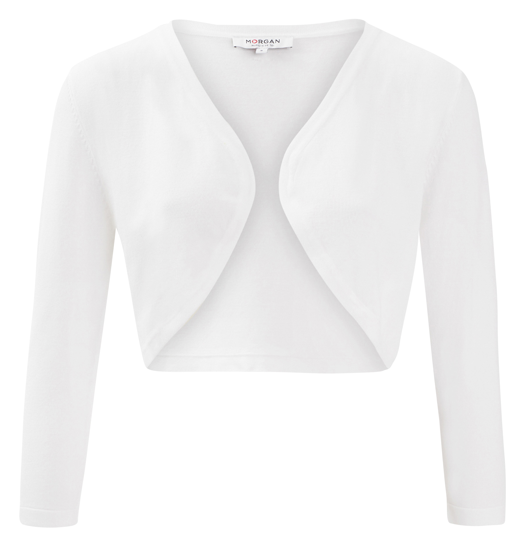 MTIRA.N - Boléro col v coupe ajustée | Blanc